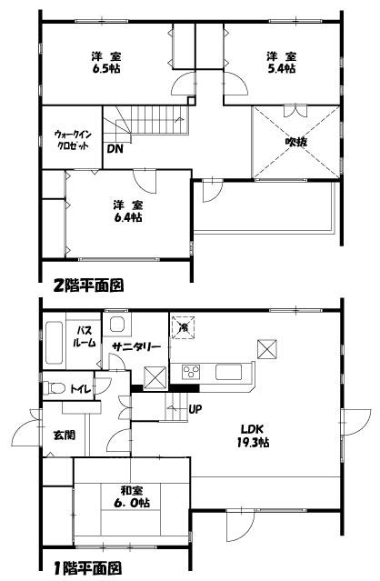 Floor plan. 37,800,000 yen, 4LDK + S (storeroom), Land area 215.65 sq m , Building area 113.23 sq m