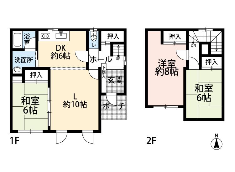 Floor plan. 12.8 million yen, 4LDK, Land area 200.6 sq m , Building area 105.99 sq m