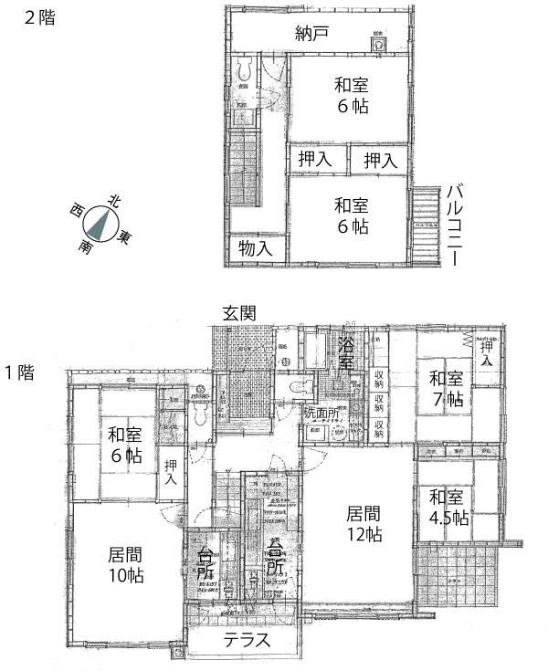 Floor plan. 18.6 million yen, 5LLDDKK + S (storeroom), Land area 905.07 sq m , Building area 146.2 sq m