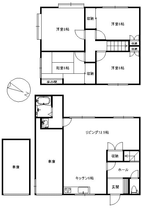Floor plan. 8.8 million yen, 4LDK, Land area 112.23 sq m , Building area 112.23 sq m