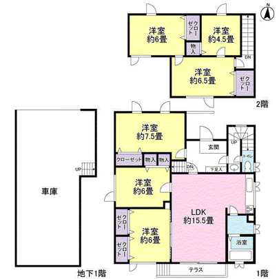 Floor plan. 2013 in October ・ 6LDK of exterior renovation completed.