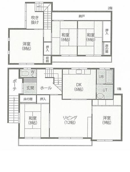 Floor plan. 10.9 million yen, 5LDK, Land area 202.5 sq m , Building area 138.37 sq m