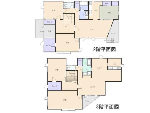 Floor plan. 26.5 million yen, 5LDK, Land area 187.85 sq m , Building area 239.75 sq m