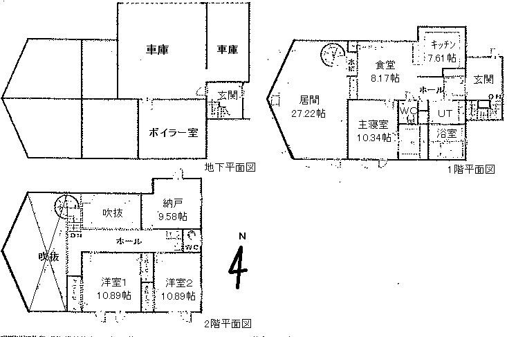 Floor plan. 48 million yen, 4LDK, Land area 908.75 sq m , Building area 322.59 sq m