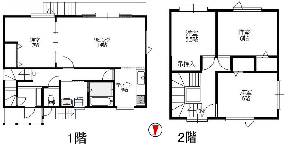 Floor plan. 16,900,000 yen, 4LDK, Land area 221.29 sq m , Building area 123.65 sq m
