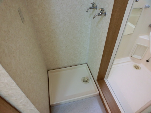 Washroom. Washing machine Storage