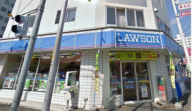 Convenience store. Lawson Sapporo Nakanoshima Article 1 store up (convenience store) 403m