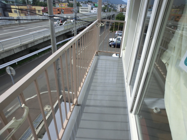Balcony. Sunny nice balcony.