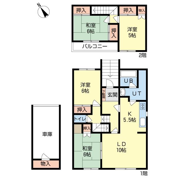 Floor plan. 13,900,000 yen, 4LDK, Land area 178.38 sq m , Building area 113.4 sq m