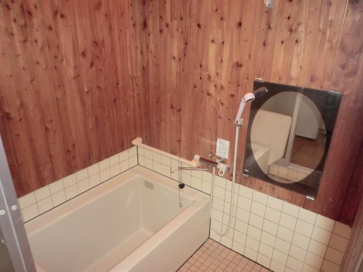 Bathroom. In the bath that warmth of tree is felt, Comfortable bath time. Indoor (10 May 2013) Shooting