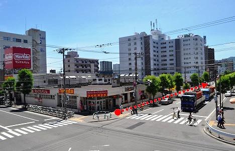 Supermarket. Maxvalu Kikusui store up to (super) 326m