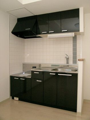 Kitchen. Cool black kitchen ☆