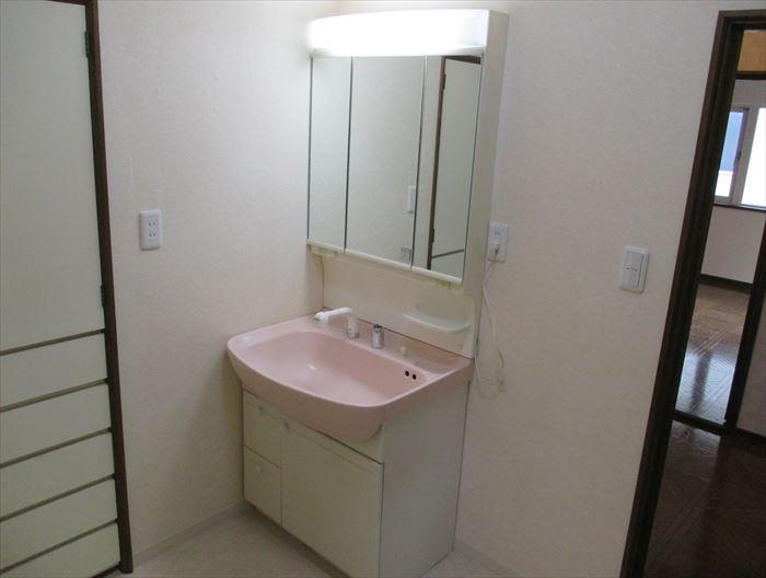 Wash basin, toilet. Shampoo dresser