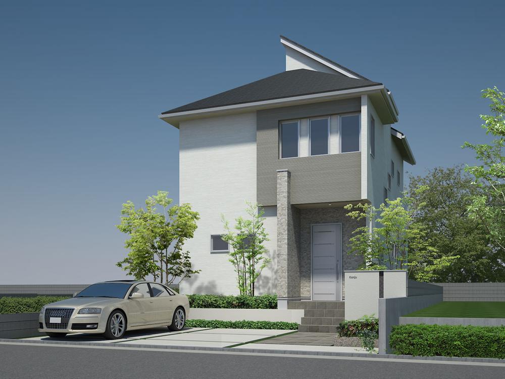 Building plan example (Perth ・ appearance). Building plan example (A No. land model house)