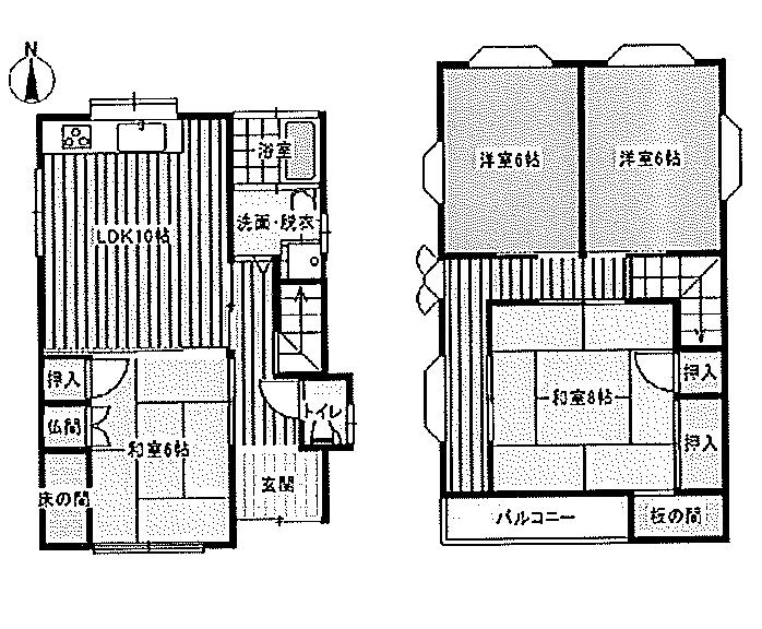 Floor plan. 14.8 million yen, 4LDK, Land area 103.43 sq m , Building area 99.98 sq m
