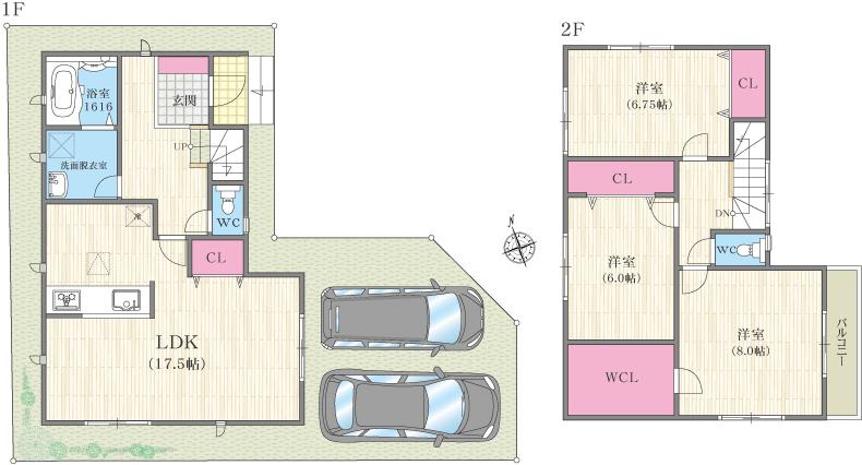 Floor plan. Morning mist until the elementary school 960m