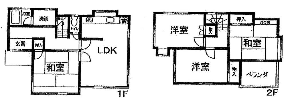 Floor plan. 12,880,000 yen, 4LDK, Land area 105.08 sq m , Building area 85.05 sq m