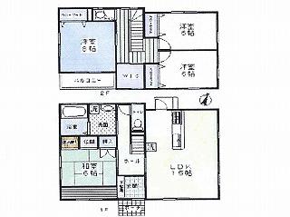 Floor plan. 31,800,000 yen, 4LDK, Land area 114 sq m , Building area 112.61 sq m
