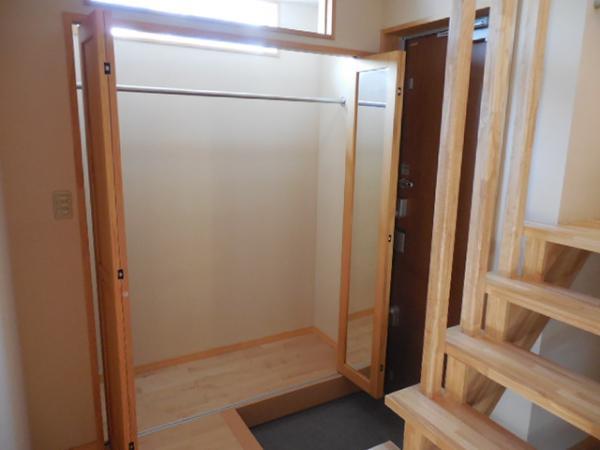 Entrance. Entrance of large with storage