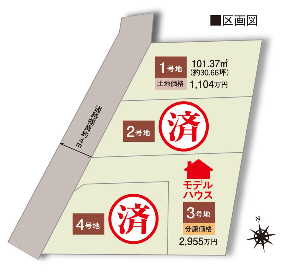 Local guide map. Compartment figure