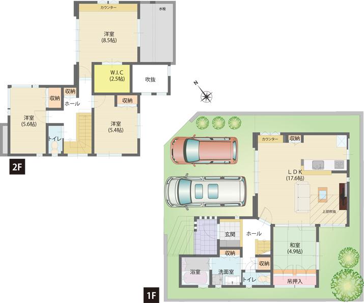Floor plan. Walk to JR Uozumi Station to 860m JR Uozumi Station 11 minutes. 