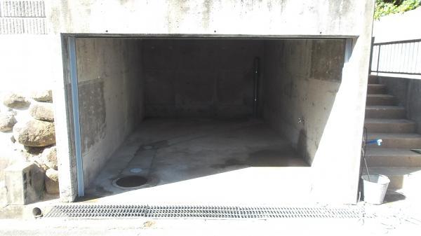 Parking lot. Shutter parking