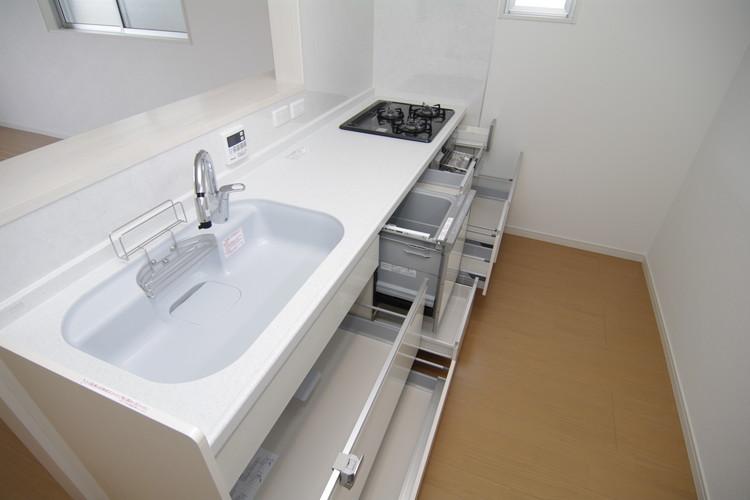 Kitchen. Kitchen storage is located in the rich!