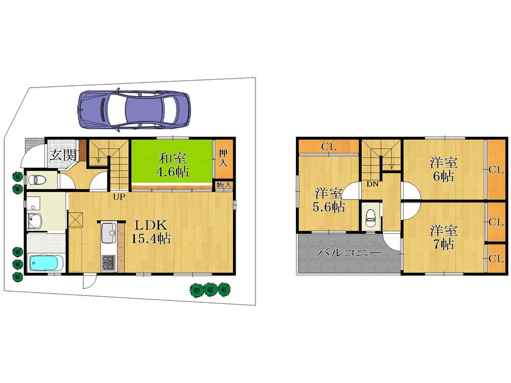 Floor plan. 29,800,000 yen, 4LDK, Land area 110.96 sq m , Building area 93.05 sq m floor plan