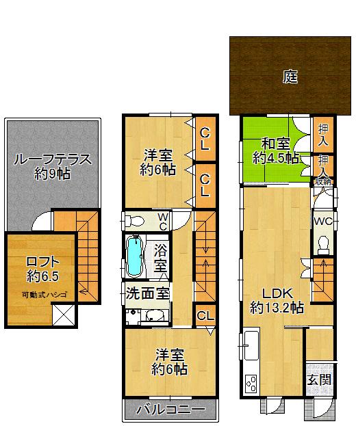 Floor plan. 23,900,000 yen, 3LDK, Land area 106.12 sq m , Building area 90.72 sq m floor plan