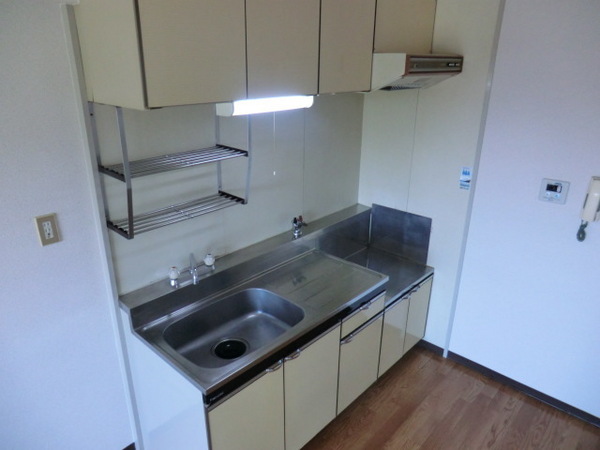 Kitchen. Two-necked gas stove can be installed