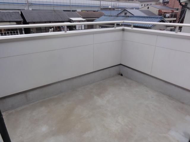 Balcony. Spacious wide balcony