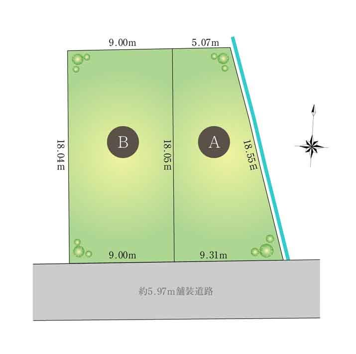 The entire compartment Figure. Facing south All two-compartment