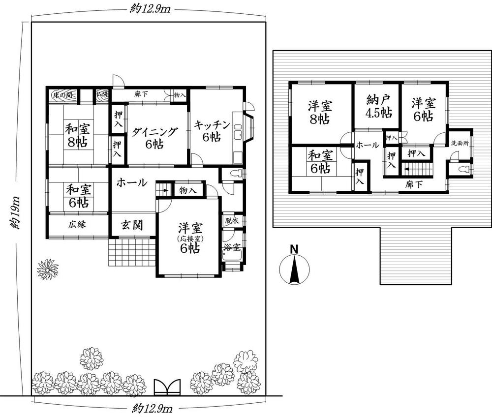 Floor plan. 53,800,000 yen, 6LDK + S (storeroom), Land area 248 sq m , Building area 170.17 sq m