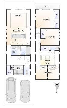 Floor plan. 40,800,000 yen, 3LDK, Land area 112.4 sq m , Building area 109.72 sq m floor plan (October 2013) created