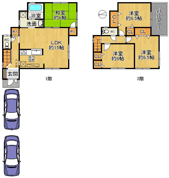 Floor plan. (No. 4 locations), Price 31,800,000 yen, 4LDK, Land area 113.57 sq m , Building area 93.15 sq m