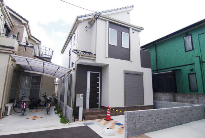 Local appearance photo. Model house has been completed land No. F! 