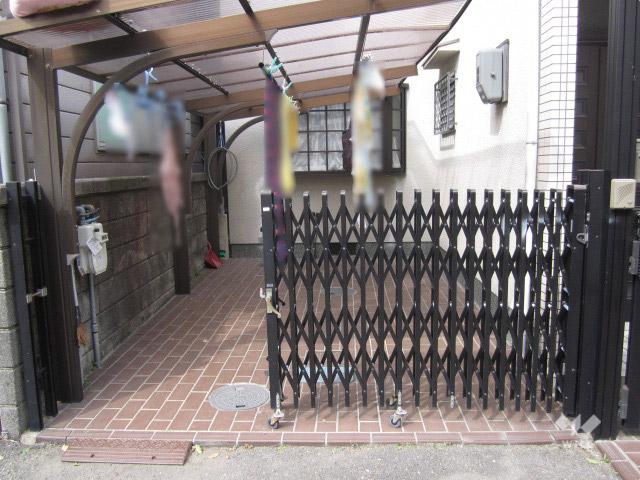 Parking lot. Parking spaces the property