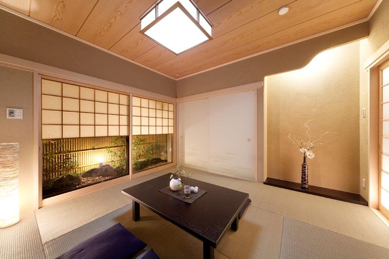 Non-living room. A No. land model house Japanese-style room. Close the door good Japanese-style room with something easy to use, such as a customer looking for lodging room and children's playground.