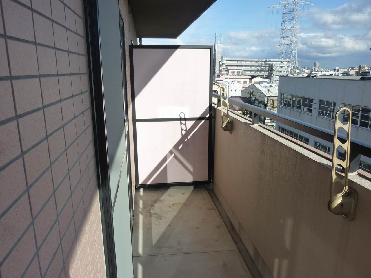 Balcony. It also dries quickly laundry because the south-facing a