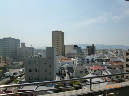 View. Landscape from the veranda