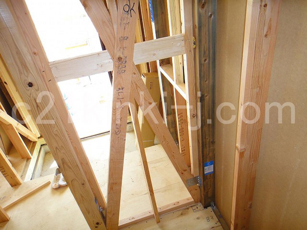 Construction ・ Construction method ・ specification. It is a member for reinforcing the structure of the building and scaffolding put diagonally between the pillars. Is referred to as "braces", "Suji違", Also referred to as a brace (brace). It has the effect of enhancing the seismic resistance of the structure, It is obliged to use the brace at a constant rate in the Building Standards Law. 