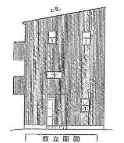 Rendering (appearance). West side elevational view