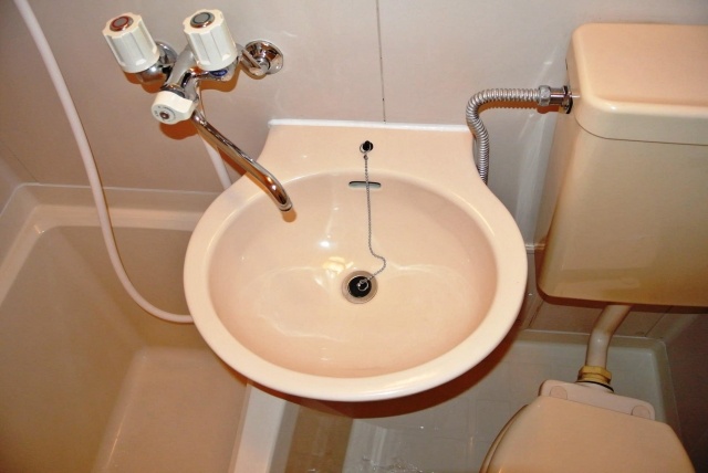 Washroom. Washstand that simple and easy to use