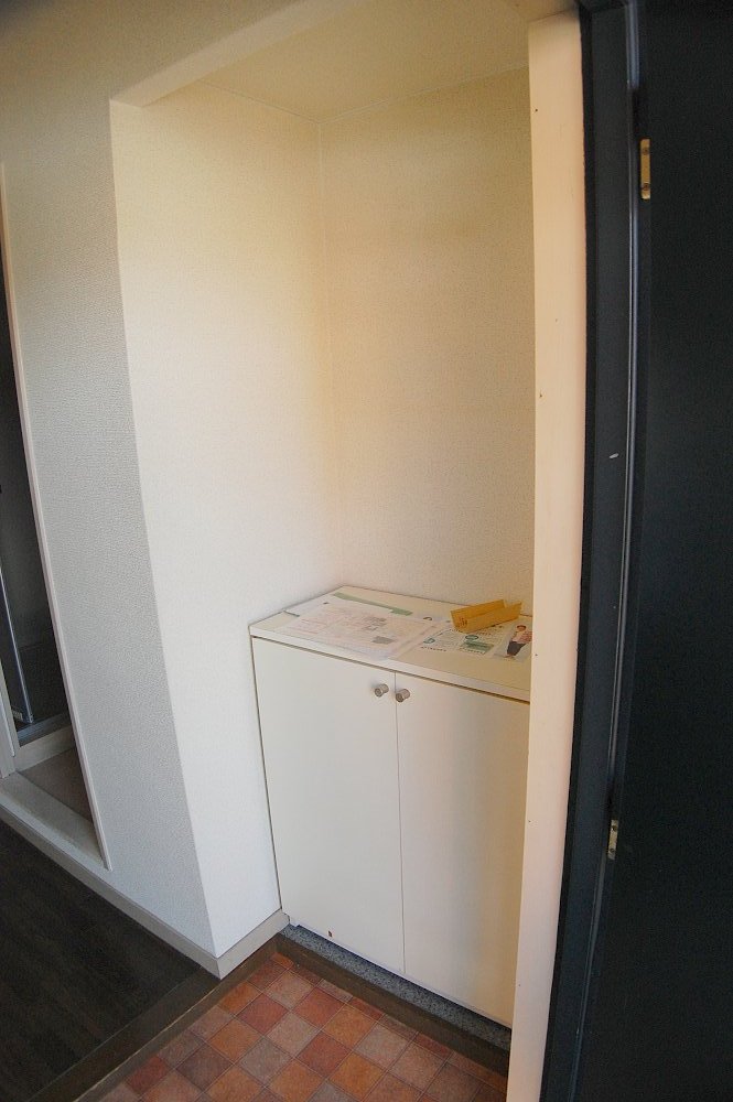 Entrance. There is also a shoe box!