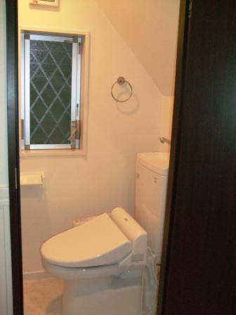 Toilet. It is cleaner with a toilet seat. 