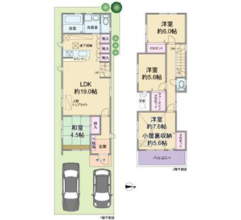 Floor plan. 39,800,000 yen, 4LDK, Land area 102.69 sq m , Building area 101.73 sq m floor plan