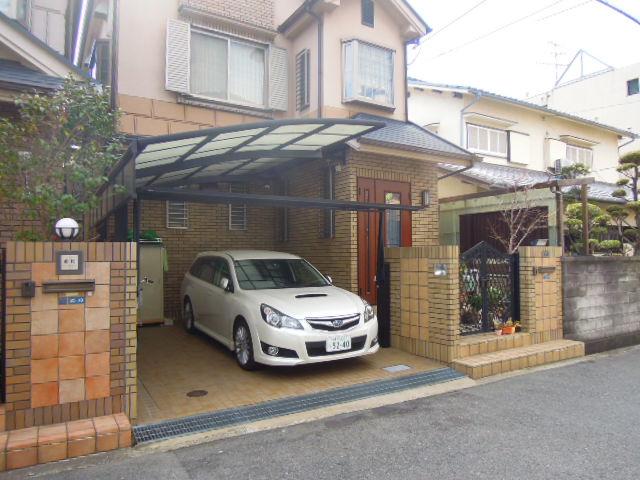 Parking lot. Parking spaces the property