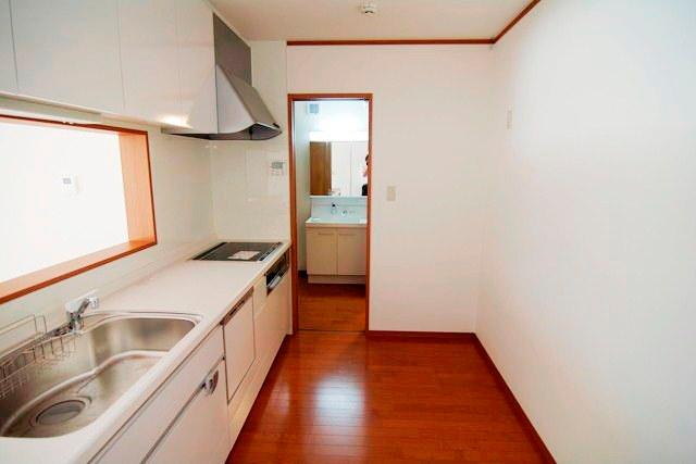 Kitchen. There is space in the kitchen