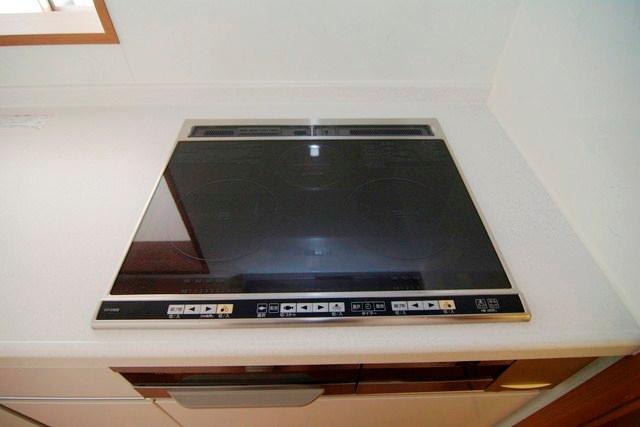 Kitchen. Easy to clean IH stove