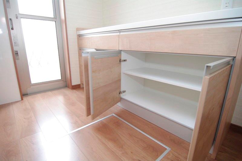 Kitchen. Cupboard housing (construction example photo)